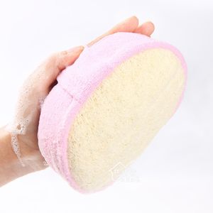 3 ПК/лота Loofah губчатая кузов скруббер Glove Higthend Cotton Gentle Отшелушивающая сетка Loofah Luffa Bath Massage Sponge