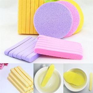 12st Comprimerad Seaweed Sponge Magic Face Cleaning Pad Cosmetic Makeup Puff Cleansing Svamp Tvätt Face Make Up Tools Foundation Puff