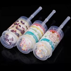 Ny ankomstplast Push Up Pop Cake Containers Lids Shooters For Wedding Birthday Party Decorations LX3482