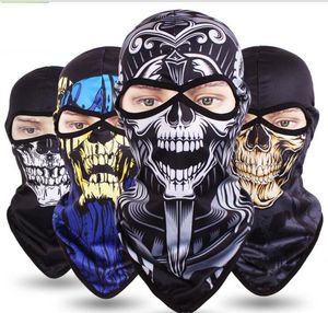 3d skull face mask Cycling Protective cap festival party ghost hat halloween christmas cosplay full face masks quickly dry hat