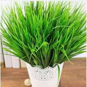 1 pezzo di erba verde piante artificiali fiori di plastica famiglia matrimonio primavera estate soggiorno arredamento P0.2