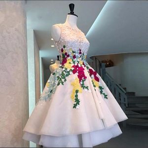 Pink Cocktail Dresses With Lace Applique Tulle Illusion Short Prom Dress Evening Wear Top Quality Party Wear Sleeveless Formal Gown Plus