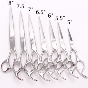 C1006 5" 5.5" 6" 6.5" 7" 7.5" 8" Japan Steel Hairdressing Cutting Shears Pro Human Hair Scissors Pets Dogs Cats Grooming Shears