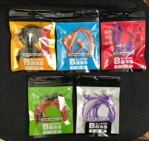 Zipper Plastic Retail Bag Package Hang Hole Packaging Headset Cable OPP Packing Bags for Powerful Bass Stereo Bluetooth Earphone