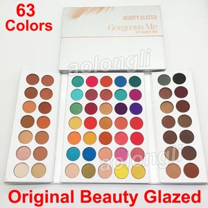 Best Beauty Glazed Eyeshadow Palette gorgeous me 63 Colors Eye Shadow Palette matte Shimmer makeup Face Cosmetics free shipping
