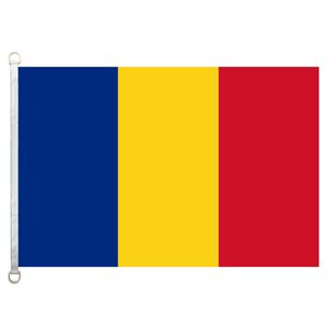 Roemenië vlag banner x5ft x150cm polyester gsm warp gebreide stof buitenvlag