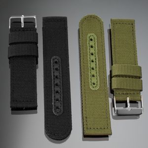 Wholesale lot 20mm 22mm Watch Straps Heavy Duty Nylon Strap Watch Bands Stainless Steel Buckle Military Army Sport Watchband on Sale