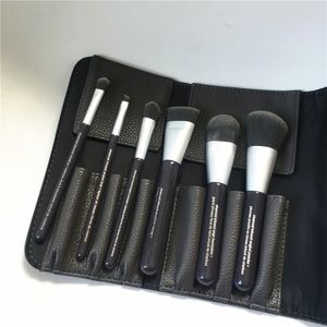 Deluxe Charcoal Antibacterial Brush Set - 6-Brushes Antibacterial Synthetic Hair Brush kit - Beauty Makeup Brushes Blender