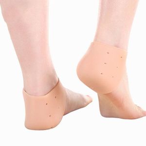 Foot Skin Care Protectors Feet Care Socks Silicone Moisturizing Gel Heel Socks With Hole Free Shipping LX2759