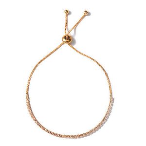 Venda quente Charme ajustável pulseiras pulseiras com cor cúbica zircônia cor de prata para mulher jóias presente