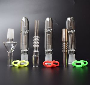 Mini-Glaspfeifen-Set mit Gr2-Titan-Nagelspitze, Quarznagel, 10 mm, 14 mm, 18 mm, alle verfügbaren Mini-Glaspfeifen, Micro-NC-Set