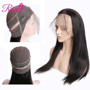 Wholesale rcmei for sale - Group buy Rcmei Brazilian Straight Hair Wigs Pre Pluked Lace Frontal Wigs Density Human Hair Wigs Natural Color Inch