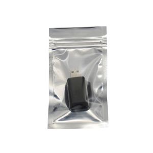 7x13cm Aluminium Zip Lock Transparent plastväska Partihandel Clear luktsäker väskor för bulkmatförpackning Zipper Storage Bag 300 stycken