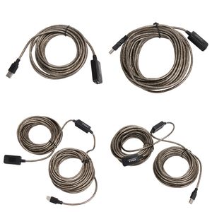 SuperSpeed USB 2.0 Extension Cable 5M/10M/15M/20M Repeater Male to Female M/F Built-in IC Dual Shielding High Quality