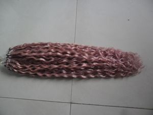 Mikro-Loop-Ring-Verlängerung, Remy-Haar, gefärbte Haarsträhnen, 25,4–66 cm, Mikroperlen-Haarverlängerungen, 1 g/Strähne, 300 g