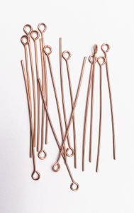 CHEAP copper plated eye Pins Connectors WHOLESALE DIY JEWELRY MAKING on Sale