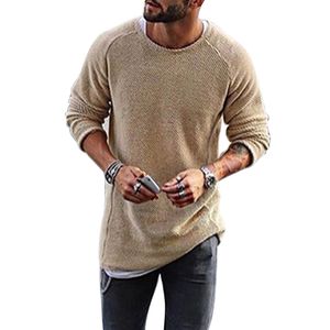 Män Tröjor Höst Vinter Stickad Solid Simply Style Pullover Casual Loose O Neck Sweater Jumper Male OuterWear 2018
