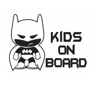 1 PCS FUNNY BATMAN「KID ON BOARD」オートビニールステッカーカーウィンドウバンパーステッカーデカールカースタイリング卸売