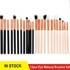 Set di pennelli per trucco evidenziatore ombretto da 12 pezzi Set di pennelli per trucco per fondotinta occhi pincéis de maquiagem