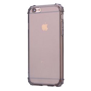 Transparenta stötfria fall för iPhone s Plus TPU PC Silicone Clear Soft Phone Cover iPhone8 X Case Grey Pink Coque