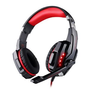 KOTION HER G9000 7.1 Surround Ses Gaming Headset 3.5mm Bilgisayar Oyun Kulaklık Için Mic Ile LED Işık Tablet PC PS4 Telefonları 24 adet / grup