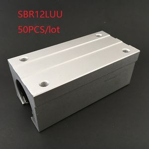 50 pz/lotto SBR12LUU 12 millimetri di tipo aperto lineare caso unità blocco lineare cuscinetto blocchi per cnc router parti della stampante 3d