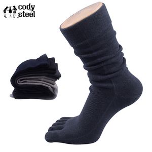 Wholesale fingered toe socks for sale - Group buy Cody Steel Socks Long Mens Cotton Five Finger Casual Male Toe Socks Breathable Fashion In Tube Man Toe pairs