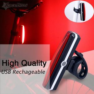 COB Rear Bike light Taillight Safety Warning Lamp USB Rechargeable Bicycle Light Tail Lamp Waterproof LED Cycling Light