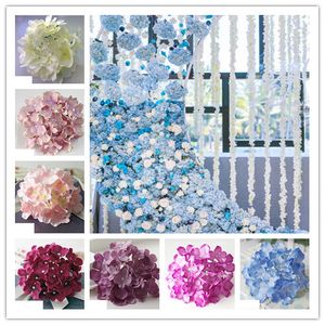 Wholesale silk hair flowers for sale - Group buy 24Colors CM Artificial Hydrangea Silk Flower Head For Wedding Wall ArchDIY Hair Flower Home Decoration accessory props