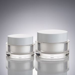 300 Pz / lotto 30 ml 50 ml Vuoto di Trucco Cosmetico Crema Viso Jar Pot Bottiglia Contenitore acrilico 30g 50g