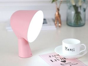 Led Big Head Desk Lamp Student's Eye-protection Study Lamp With USB Charging Port, Bedroom Side Touch Lamp