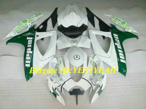 Esclusivo kit carenatura moto per SUZUKI GSXR600 750 K6 06 07 GSXR600 GSXR750 2006 2007 Set carene ABS verde bianco + regali SB36