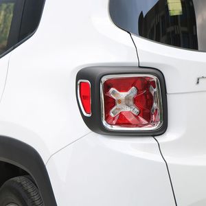 Tampa traseira da lâmpada traseira do carro, decoração, guarnição interna, adequada para jeep renegade 2015 2016, estilo abs