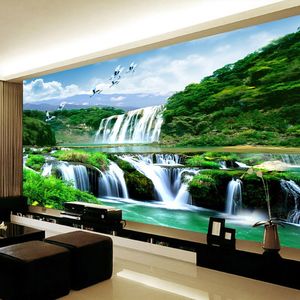 Custom 3D Photo Plakat Tapety Non-Woven HD Falls Naturalny Krajobraz Duża ścienna Tapeta Ściana Pokrycie Salon Sypialnia