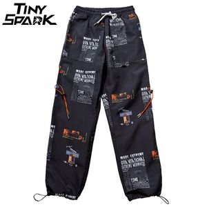 2018 herbst Joggers Hüfte Hüfte Hose Sterne Druck Männer Harajuku Sweatpant Streetwear Fashion Lässig Track Hosen Schweiß Hosen Weiß