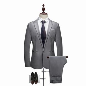 setwell (jaqueta + calça + colete) clássico masculino fino formal negócio terno noivo vestido de noiva
