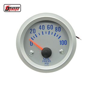 Dragon Gauge 52 mm White Shell Auto manometro olio motore misuratore di pressione del manometro dell'olio