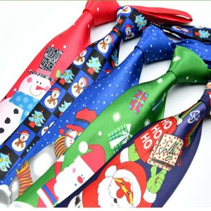 2019 Nuova cravatta natalizia 28 colori 140 * 9,5 cm Cravatta jacquard Cravatta natalizia Cravatta in poliestere con freccia da uomo per regalo di Natale