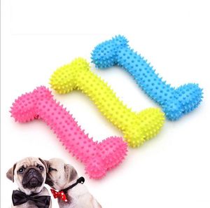 Pet dog chew toy bone fun dog toys puppy squeeze squeaky toy cleaning teeth ball dog supplier chews toys