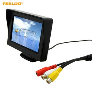 Feeldo Car calowy samodzielny samodzielny monitor LCD TFT do odwracania kopii zapasowej DVD VCR DC12V V