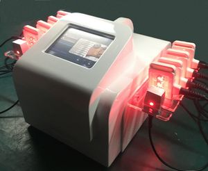 Real Effective Portable 10 Pads 650nm Lipolaser Slimming Machine Diode Lipo Laser Liposuction Machine för fettförbränning Fettsmältande anti-celluliter