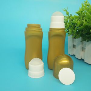 50 ml Plastik altın Deodorant Şişeleri Üzerinde Rulo Büyük Rulo Topu Boş Kozmetik Uçucu Yağ Rulo-Konteynerler F1618