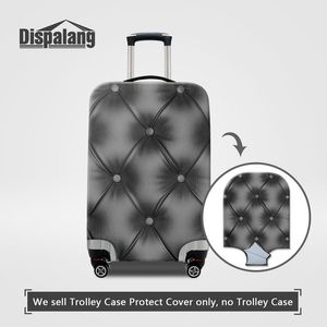 Moda Donna Accessori da viaggio Cool Black Sofa Patterns Custodie protettive per bagagli per valigia da 18 a 32 pollici Copertura impermeabile per bagagli