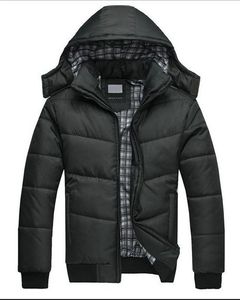 Män Winter Jackets Coats Warm Down Jacket Outdoor Hooded Fur Mens Tjock Faux Fur Inner Parkas Plus Storlek Berömd Märke J180854