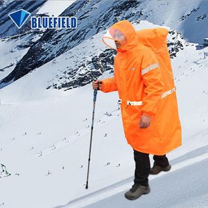다기능 야외 군용 비옷 백팩 비가 덮개 비 폰코 반사 스트라이프 등반 하이킹 캠핑 레인 기어 크기 S/M/L
