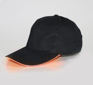 New Arrive LED Light Hat Glow Hat Black Fabric For Adult Baseball Caps Luminous 7 Colors For Selection Adjustment Size Xmas Party