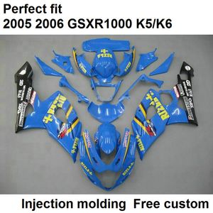 Aftermarket body parts fairings for Suzuki GSXR1000 2005 2006 sky blueinjection mold fairing kit GSXR1000 05 06 FT63