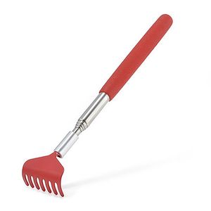 BS002 Rostfritt stål Back Scratcher Teleskopisk Portabel Justerbar storlek Utöka ITCH Aid Repa-verktyg med mjukt grepp