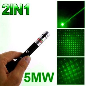 Super Poderosa Caneta Laser Pointer 2em1 Puntero Laser 5mw Poderosa Caneta Laser Verde Violeta Lazer Verde Com Estrela Cap