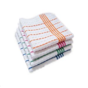 4 pièces serviette de cuisine de haute qualité serviette de lavage chiffons d'essuyage éponge tampon à récurer microfibre chiffon de nettoyage de vaisselle 3030cm